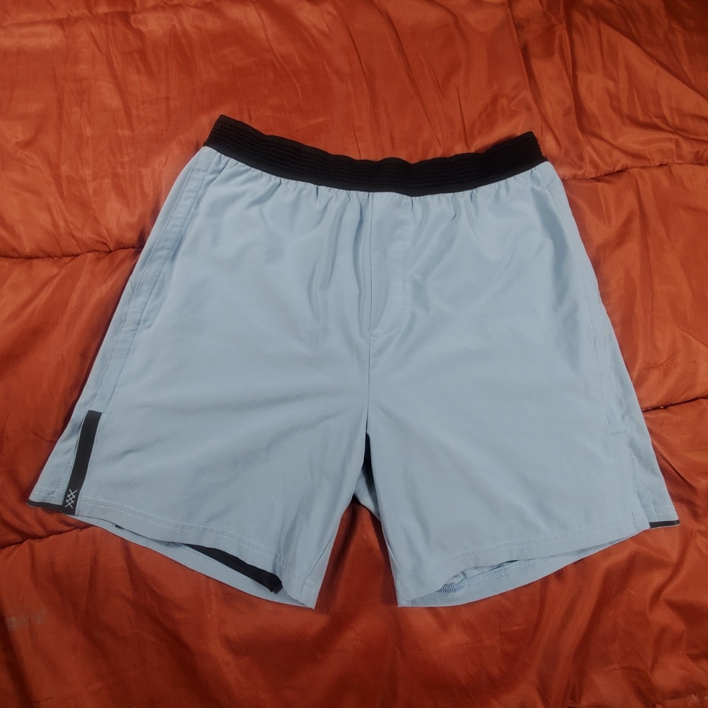 RHONE Men's Athletic Shorts in Light Blue